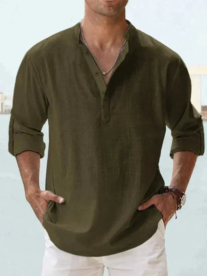 Diodoros | Chemise en lin respirante pour hommes